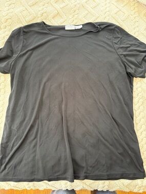Jaclyn Smith Black Short-Sleeve Crewneck Tee